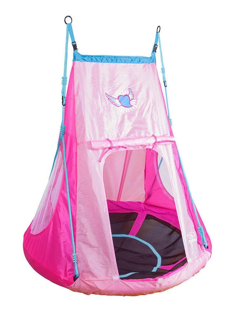 Balançoire nid avec tente 110 cm Rose - Kiabi