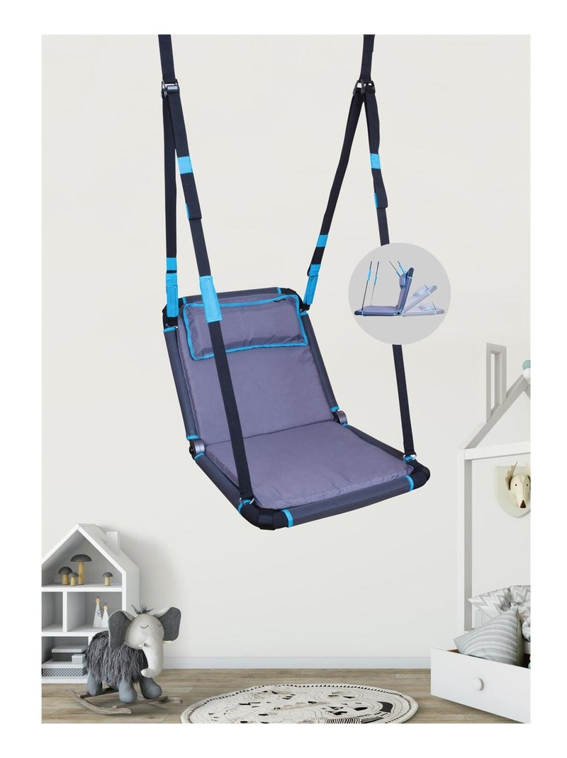 Balançoire nid carré Hollywood Bleu - Kiabi