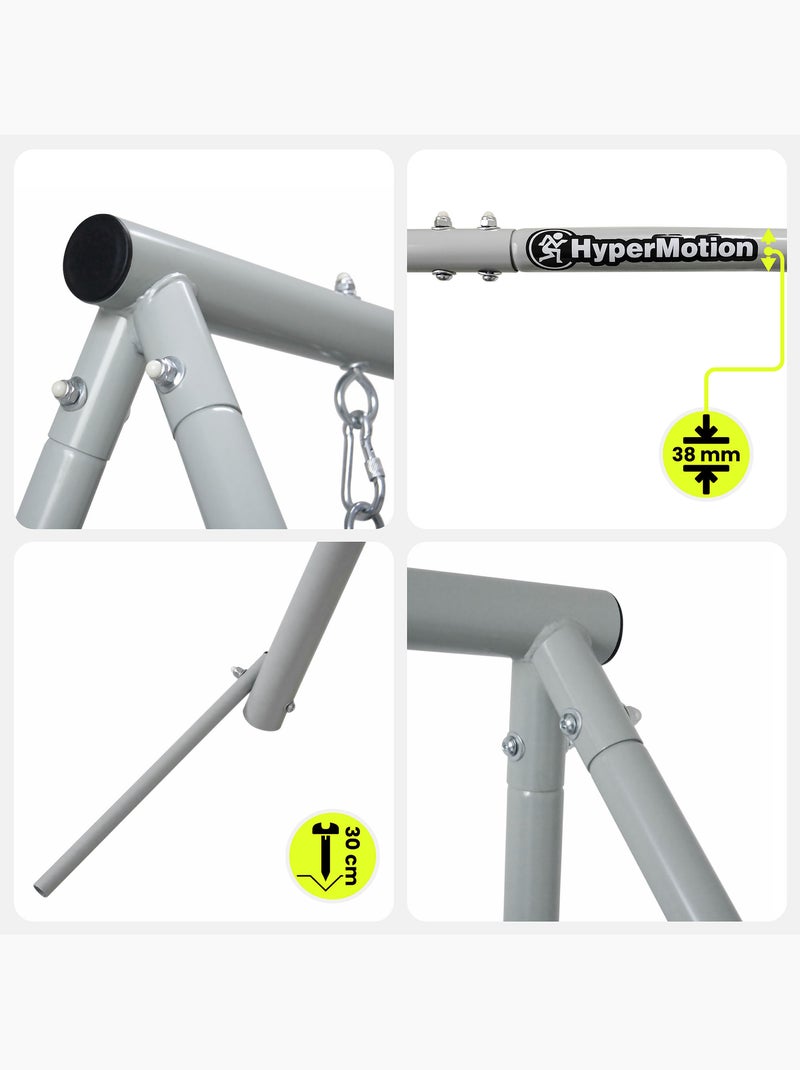 Balançoire nid de cigogne hypermotion avec structure 100 cm Beige - Kiabi