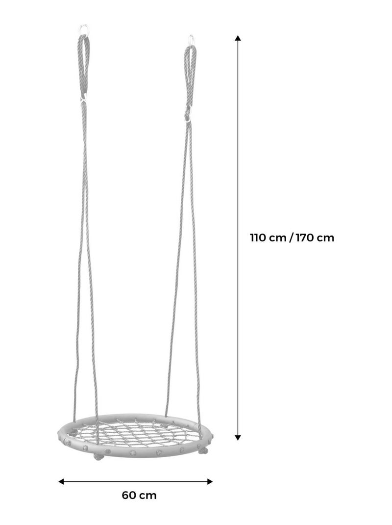 Balançoire nid d'oiseau pour portique 60cm Aquilons Noir - Kiabi