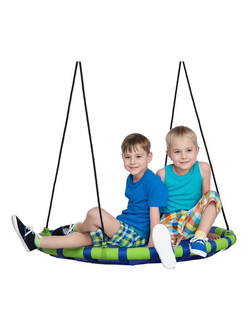 Balan?�oire nid oiseau ronde ?? 100 x 120-180H cm bleu vert - Vert - Kiabi - 49.90�?�