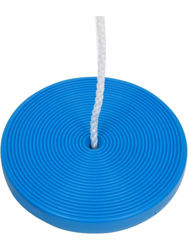 Balançoire plateau rond bleue à suspendre pe 200 cm vidaxl Bleu - Kiabi