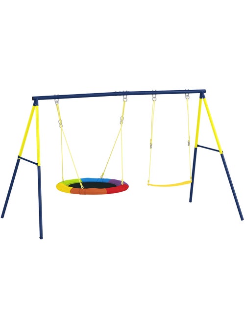 Balançoire portique enfant 3-8 ans acier - Kiabi