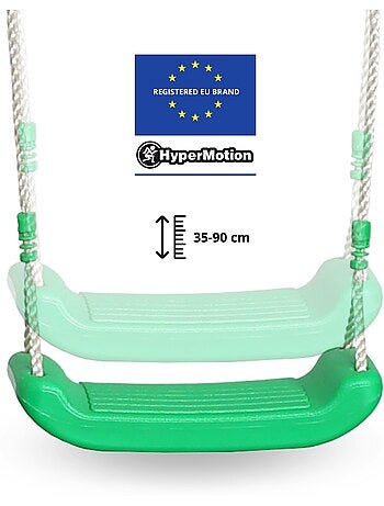 Balançoire xxxl hypermotion en acier avec trapèze et mur d'escalade