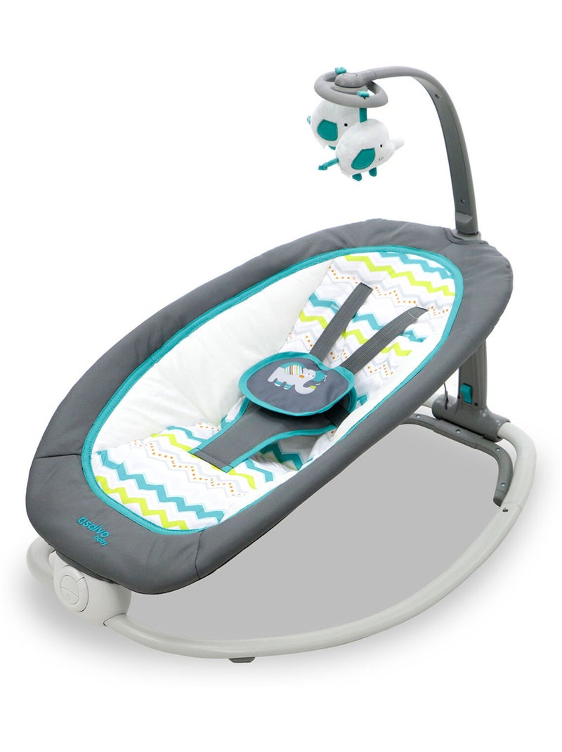Balencelle fold relaxante avec musique et vibrations Argentées/Perle Blanche/Baby Blue - Kiabi