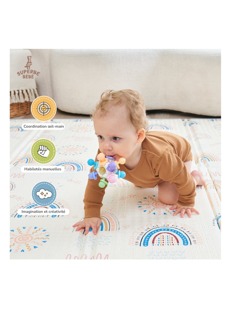 Ball multifonctions - Hochet, préhension et dentition - Jeu d'éveil | SUPERBE BEBE N/A - Kiabi