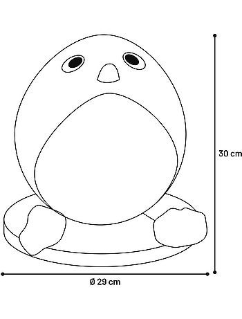 Balle a griffer pingouin pour chat avec corde 30cm