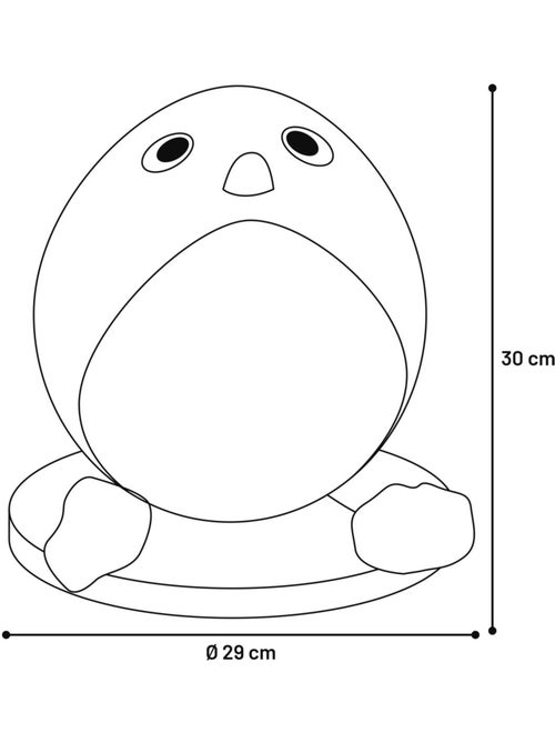 Balle a griffer pingouin pour chat avec corde 30cm - Kiabi