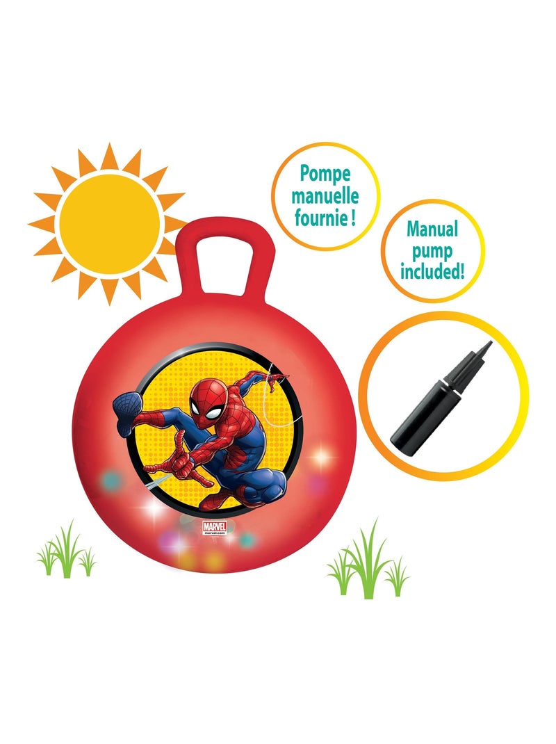 Balle Sauteuse Gonflable Spiderman 45cm Rouge - Kiabi