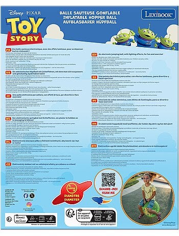 Balle Sauteuse Gonflable Toy Story 45cm