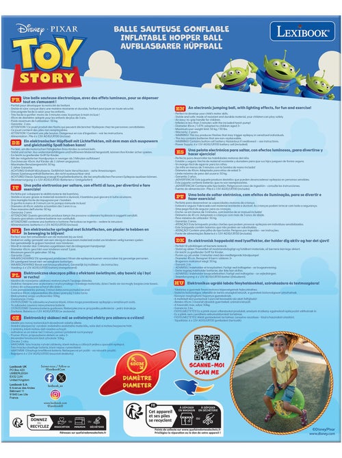 Balle Sauteuse Gonflable Toy Story 45cm - Kiabi Balle Sauteuse Gonflable Toy Story 45cm - Kiabi