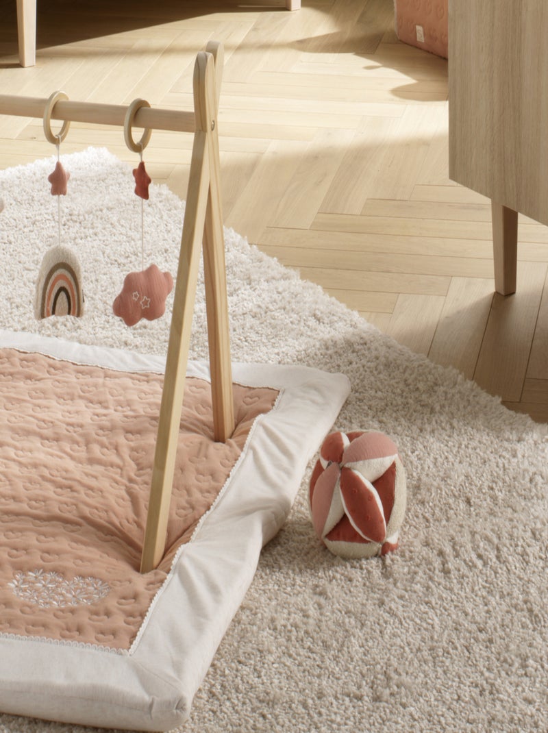 Balle sensorielle en coton bio et bouclette - SAUTHON Rose - Kiabi