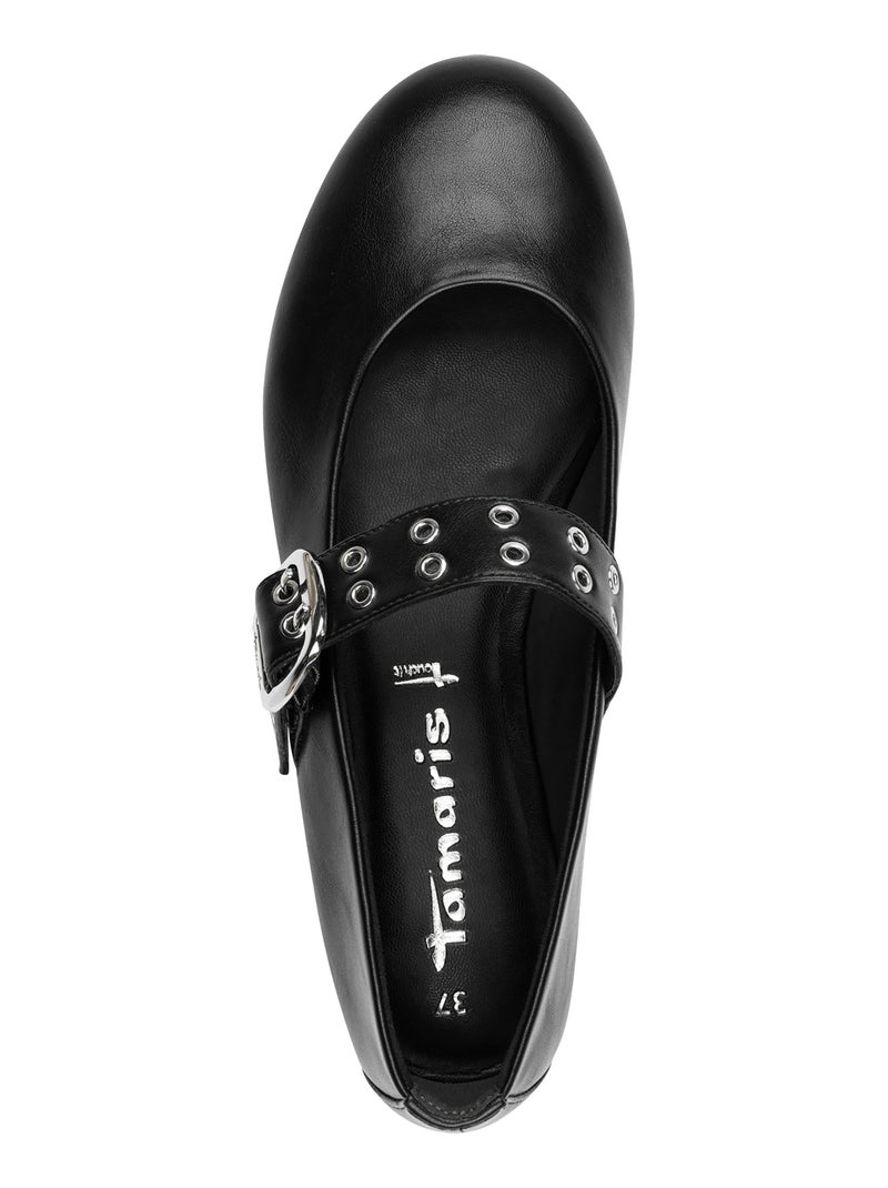 Ballerine à Bride Tamaris Noir - Kiabi
