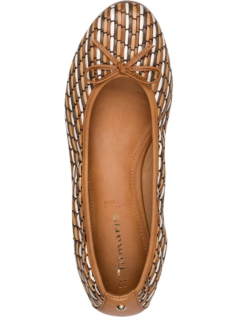 Ballerine à Enfiler Tamaris Marron - Kiabi