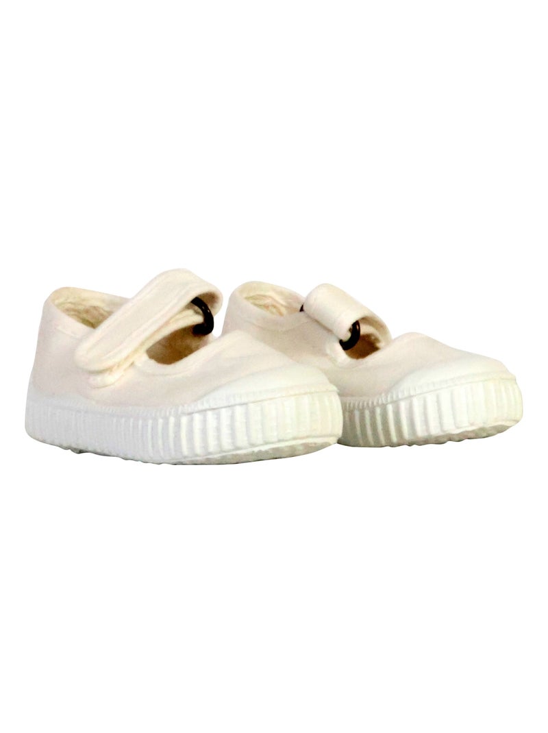 Ballerine à Scratch Enfant Victoria Blanc - Kiabi