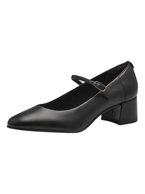 Ballerine à Talon Cuir Tamaris - Kiabi Ballerine à Talon Cuir Tamaris - Kiabi