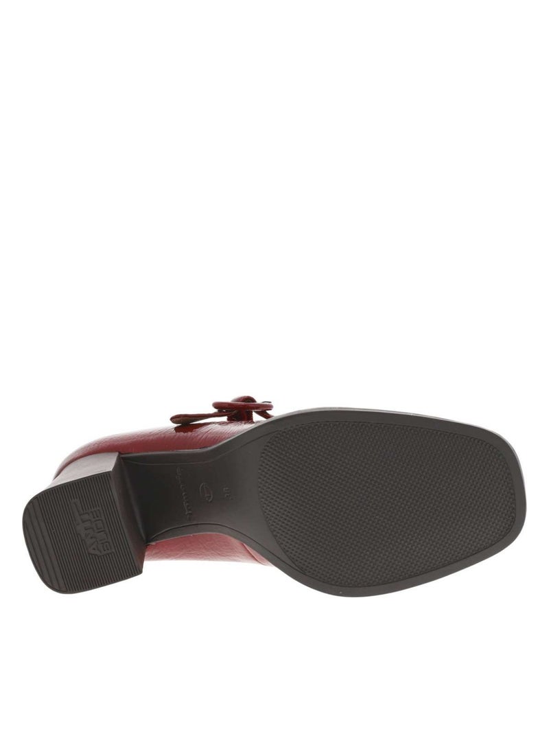 Ballerine à Talon Tamaris Rouge - Kiabi