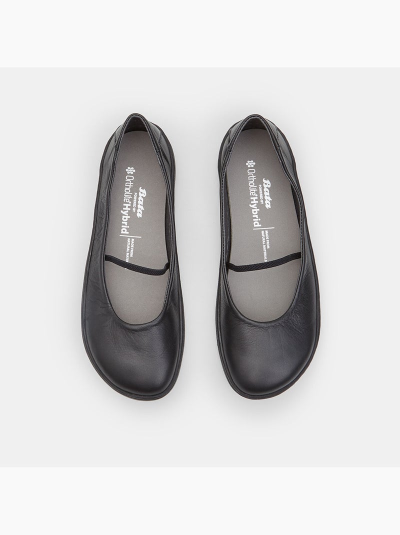 Ballerine avec élastique Bata Noir - Kiabi