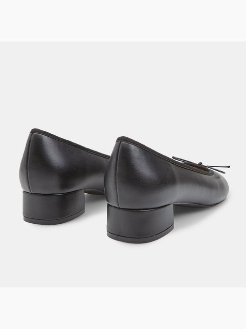 Ballerine avec nœud et talon bloc Bata - Kiabi
