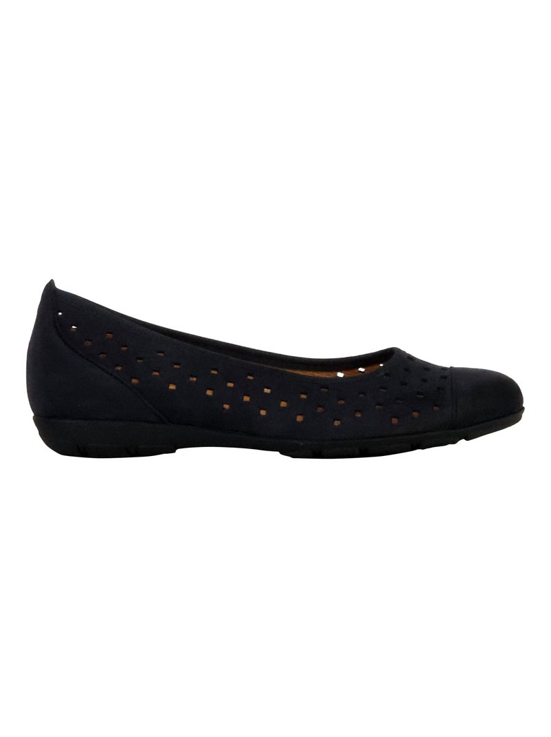 Ballerine Basse Cuir Gabor Cervo Bleu - Kiabi