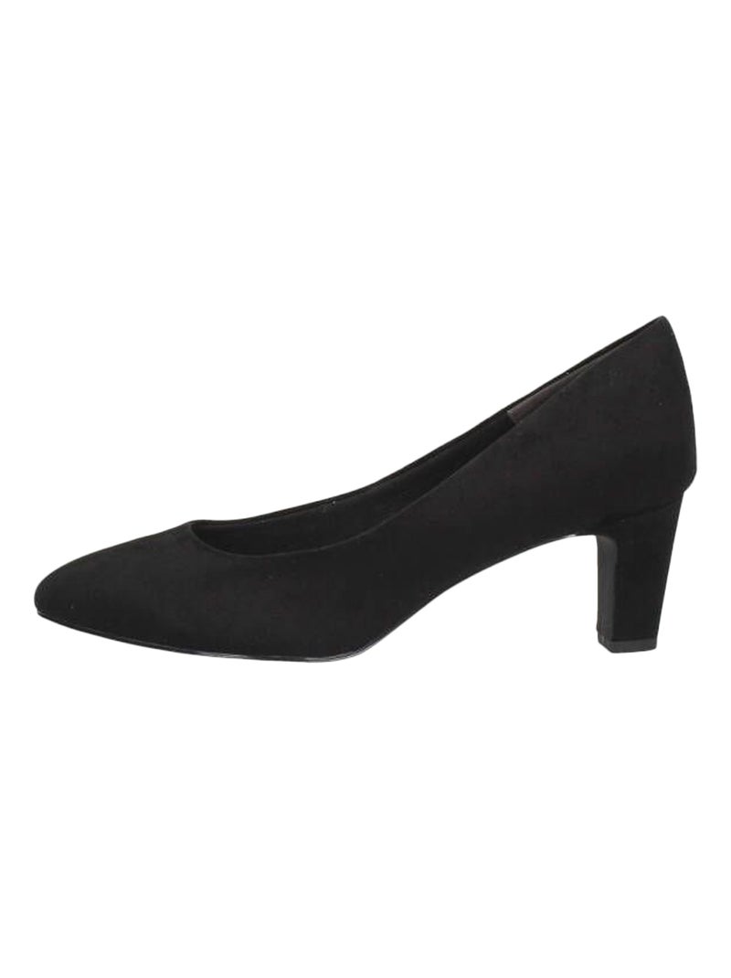 Ballerine Cuir à Talon Tamaris Noir - Kiabi