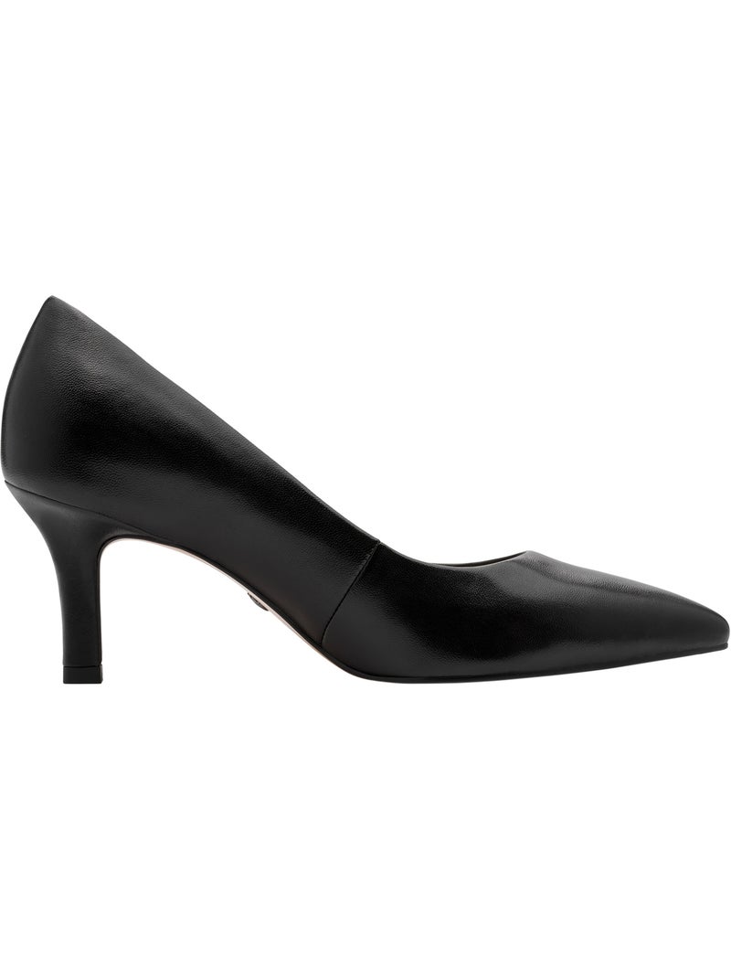 Ballerine Cuir à Talon Tamaris Noir - Kiabi