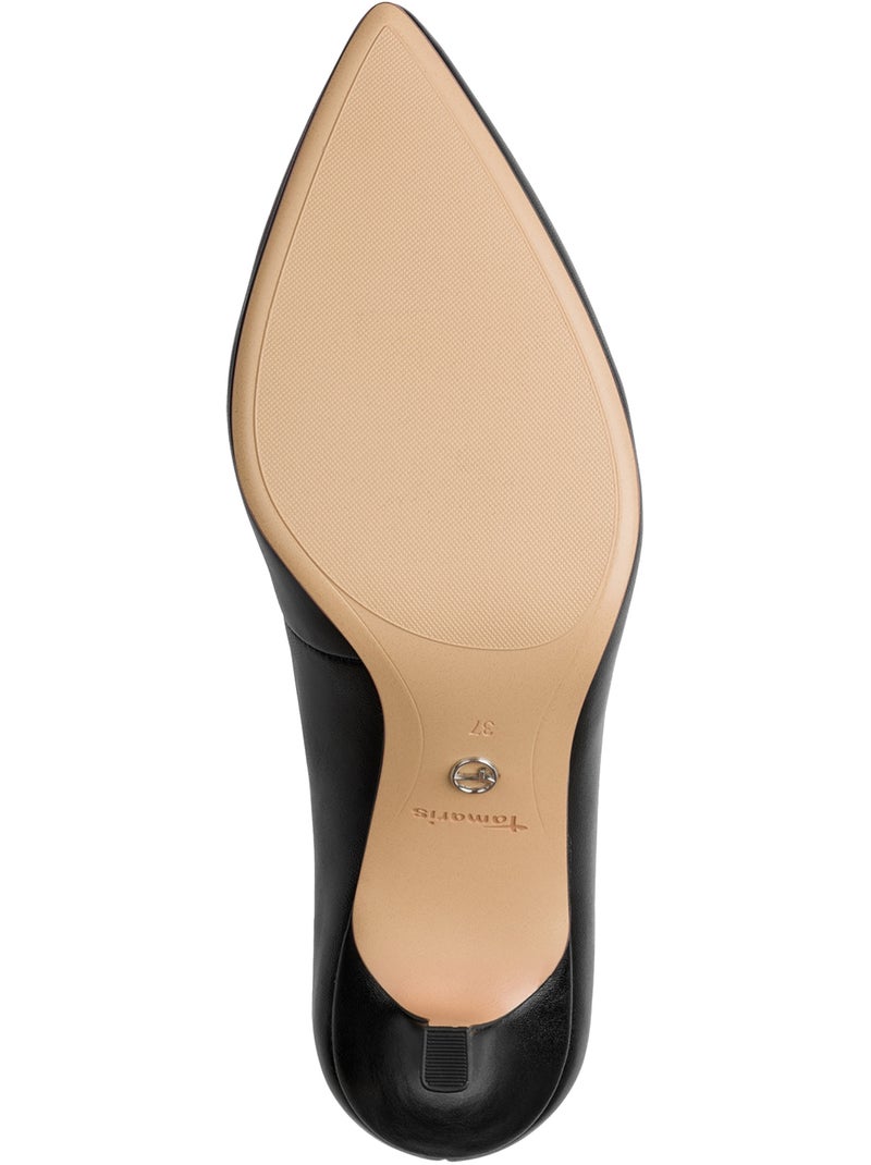 Ballerine Cuir à Talon Tamaris Noir - Kiabi