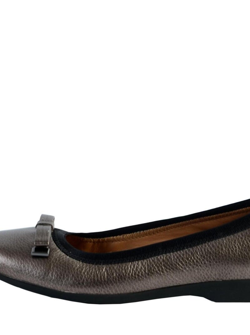 Ballerine Cuir Clarks Un Darcey Bow Gris - Kiabi