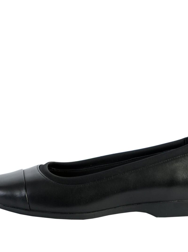 Ballerine Cuir Clarks Un Darcey Cap2 Noir - Kiabi