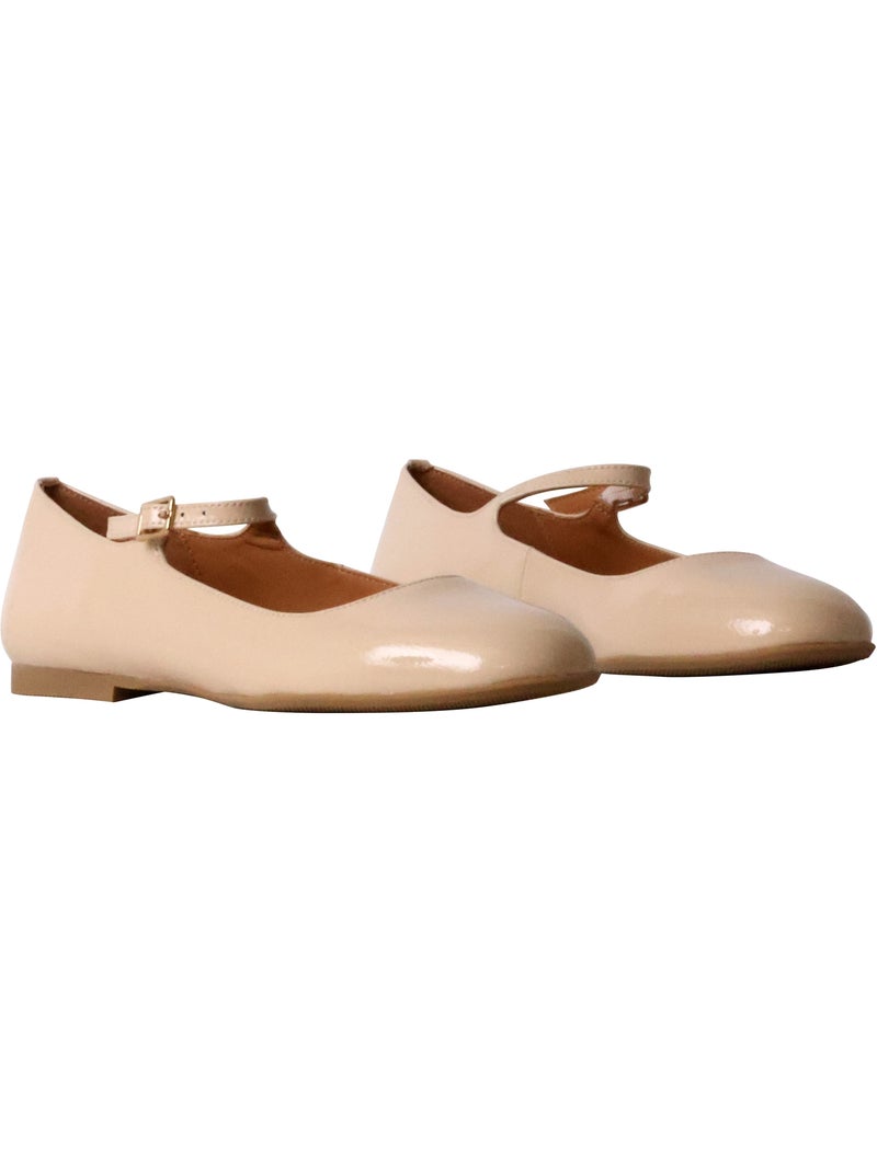 Ballerine Cuir Emilie Karston Laelia Beige - Kiabi
