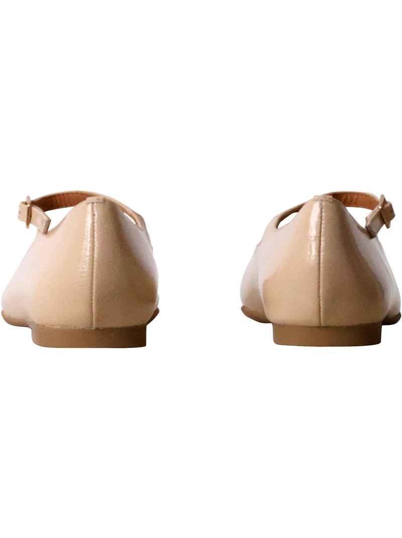 Ballerine Cuir Emilie Karston Laelia Beige - Kiabi
