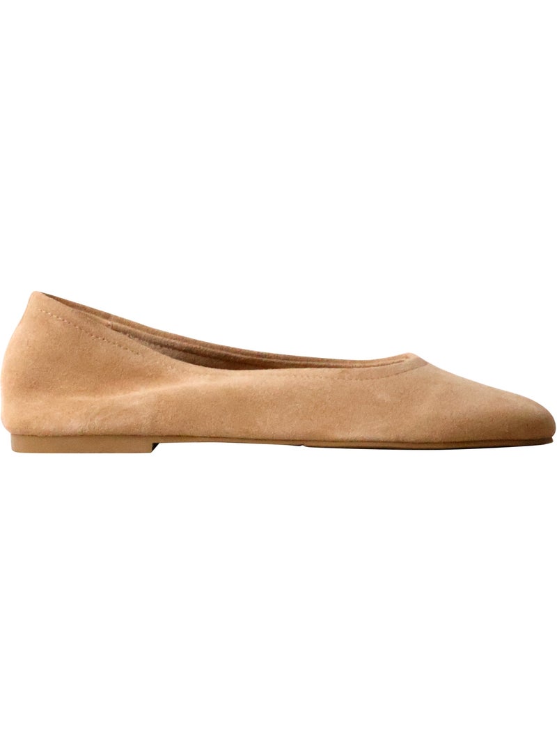 Ballerine Cuir Emilie Karston Lena Beige - Kiabi