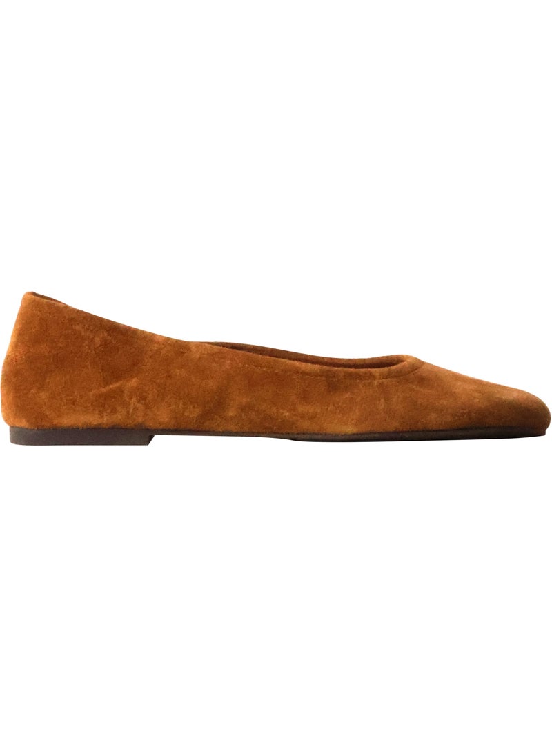Ballerine Cuir Emilie Karston Lena Camel - Kiabi