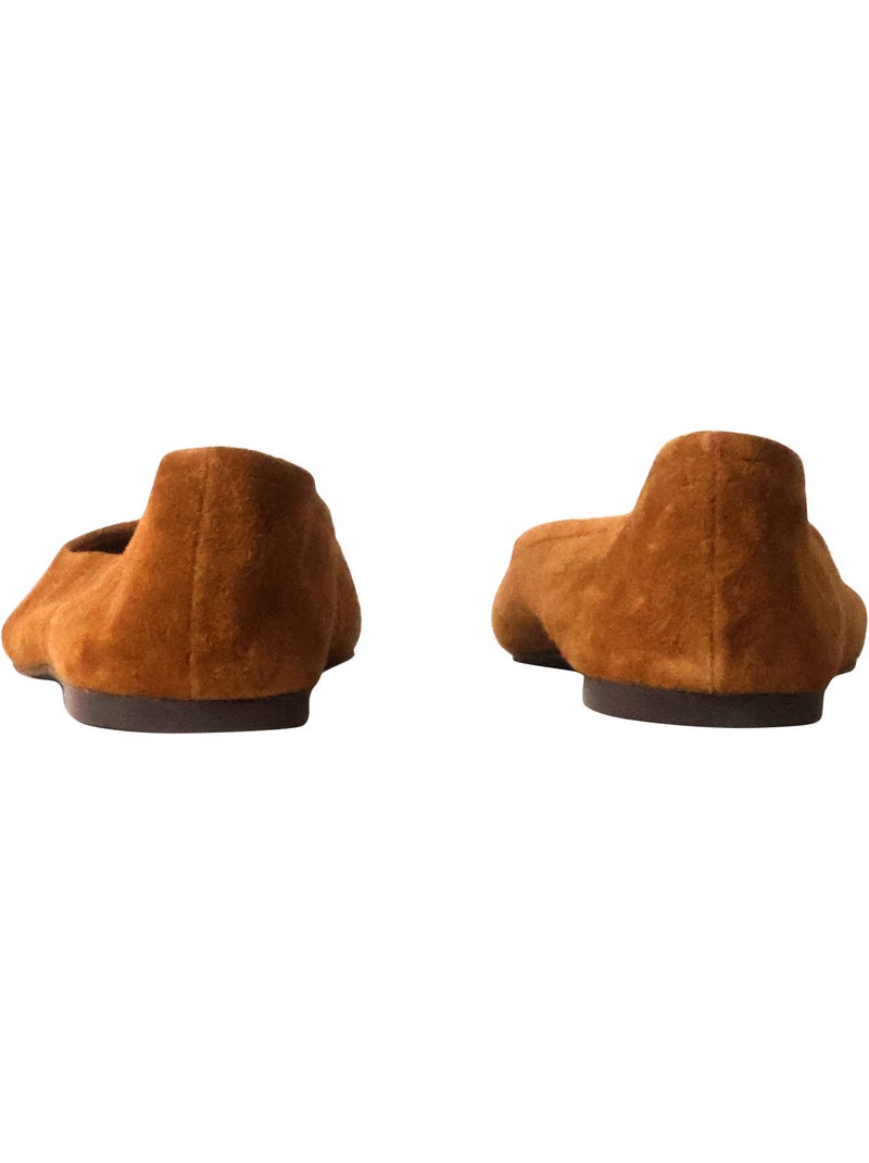 Ballerine Cuir Emilie Karston Lena Camel - Kiabi