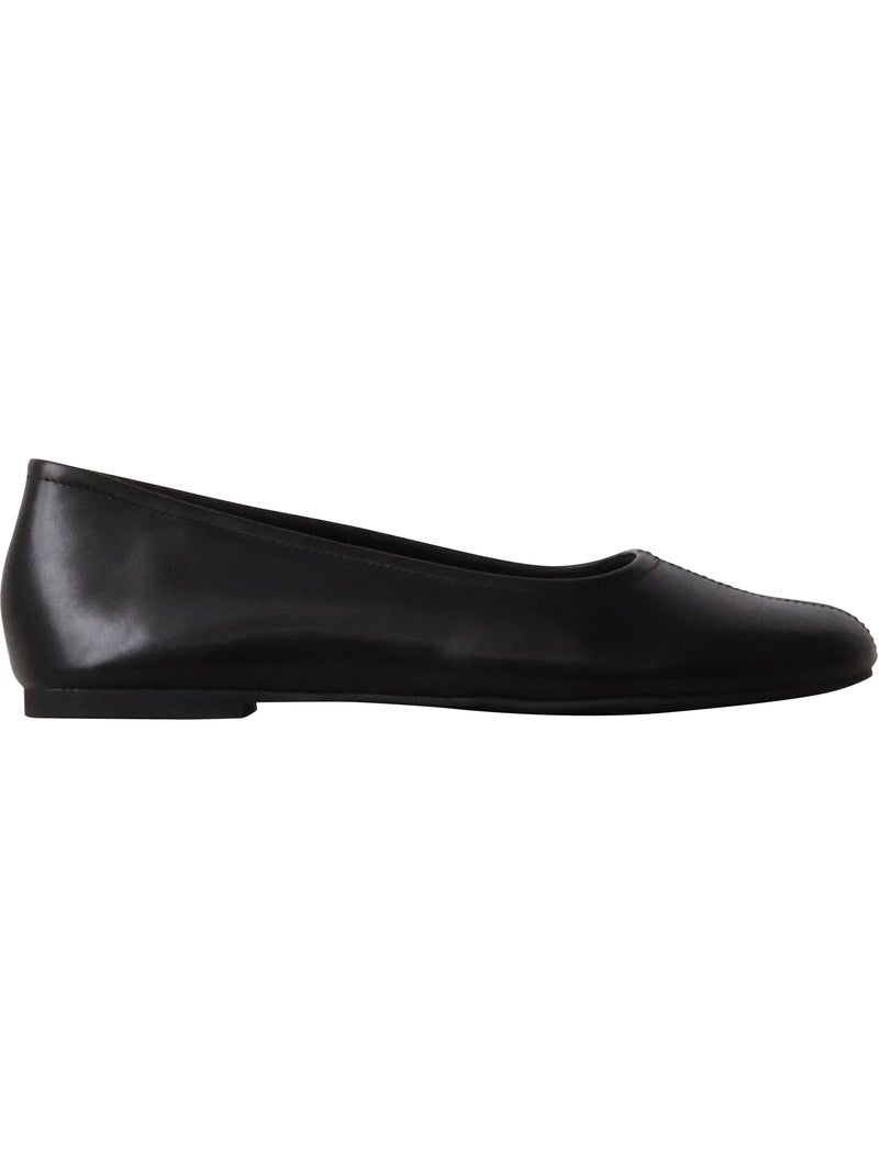 Ballerine Cuir Emilie Karston Lena Noir - Kiabi