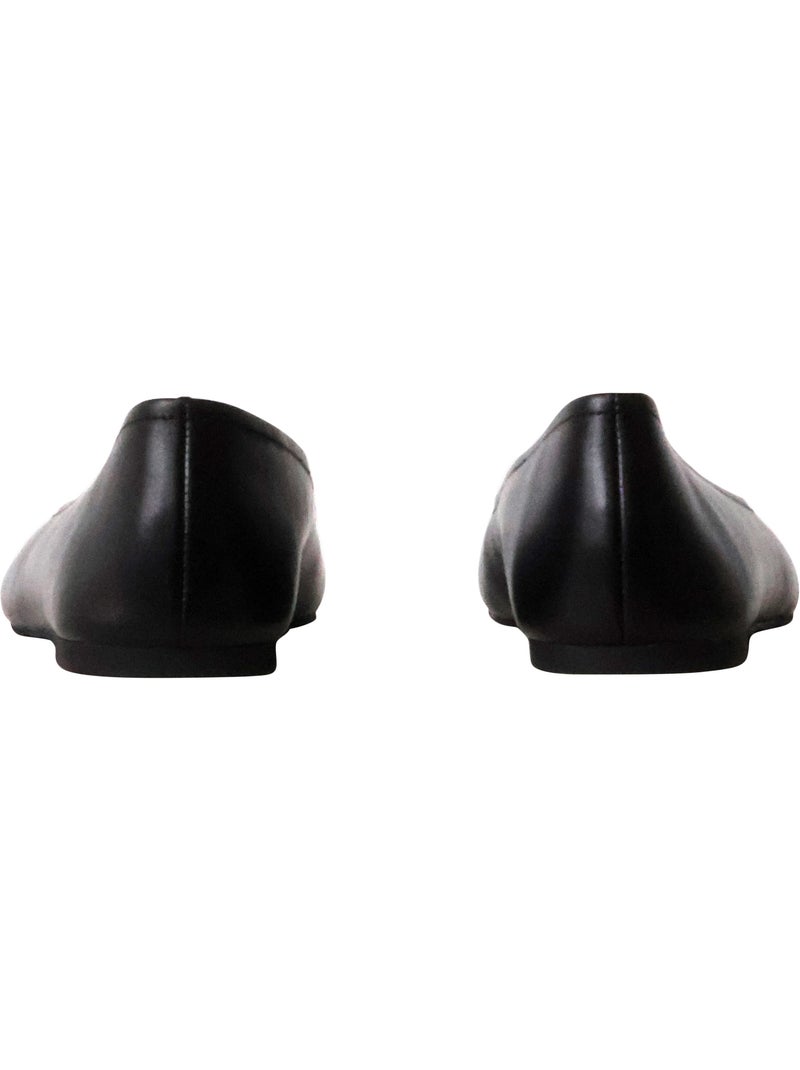 Ballerine Cuir Emilie Karston Lena Noir - Kiabi