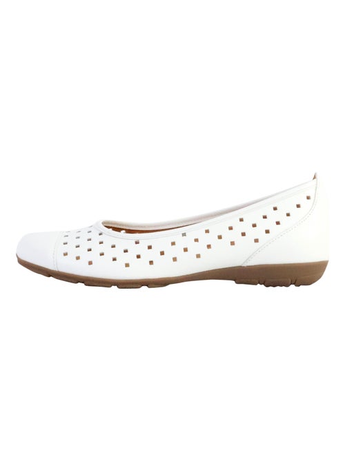 Ballerine Cuir Gabor Cervo-Weiss - Kiabi