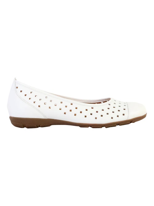 Ballerine Cuir Gabor Cervo-Weiss - Kiabi