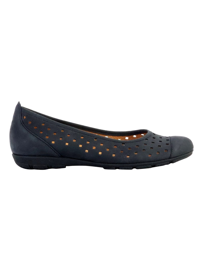Ballerine Cuir Gabor Cervo-Weiss Bleu foncé - Kiabi