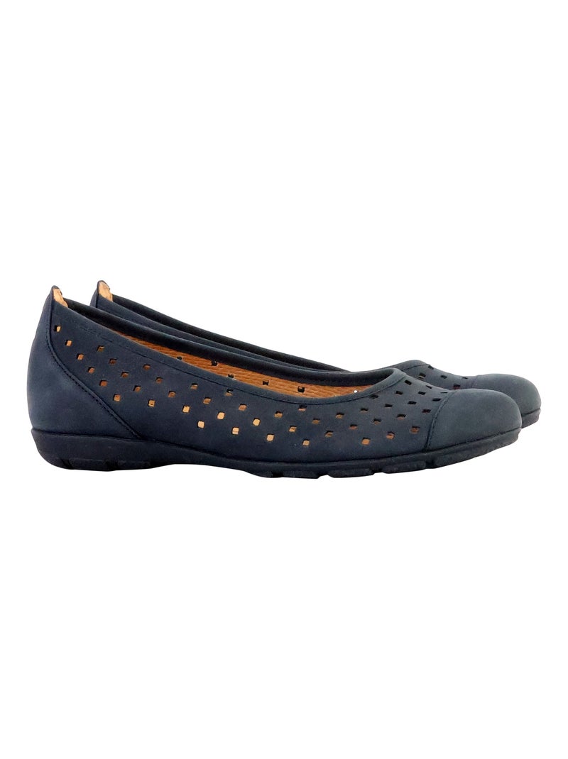 Ballerine Cuir Gabor Cervo-Weiss Bleu foncé - Kiabi