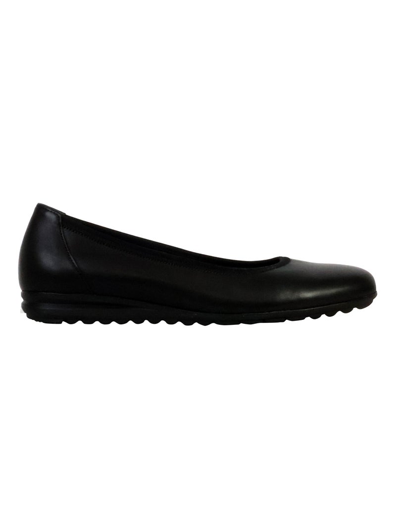 Ballerine Cuir Gabor Noir - Kiabi