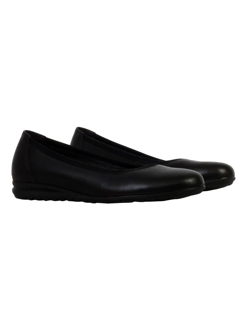 Ballerine Cuir Gabor Noir - Kiabi