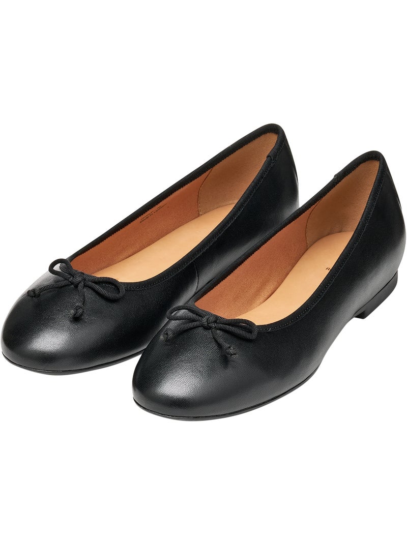 Ballerine Cuir Geox New Palmaria Noir - Kiabi