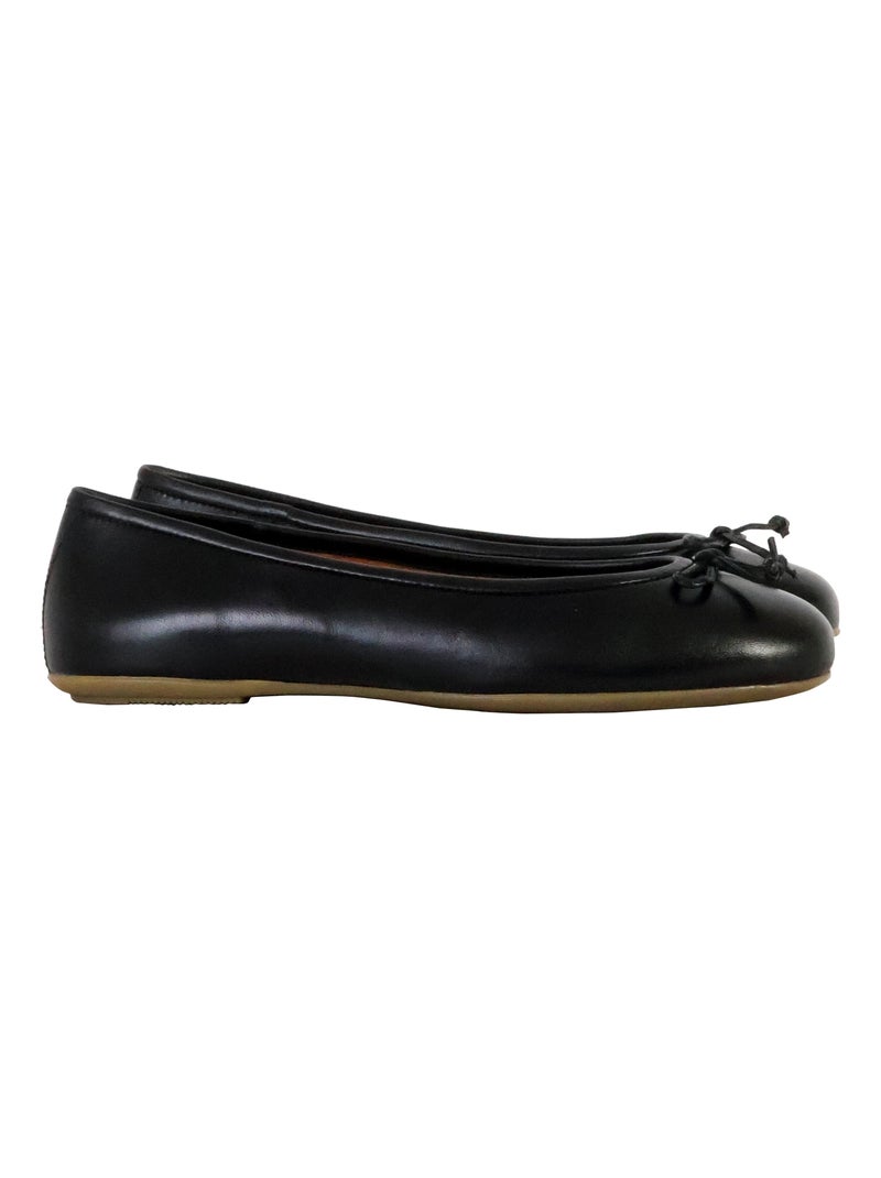 Ballerine Cuir Geox Palmaria Noir - Kiabi