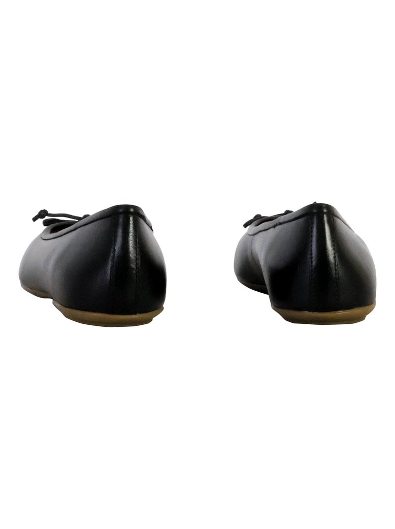 Ballerine Cuir Geox Palmaria Noir - Kiabi