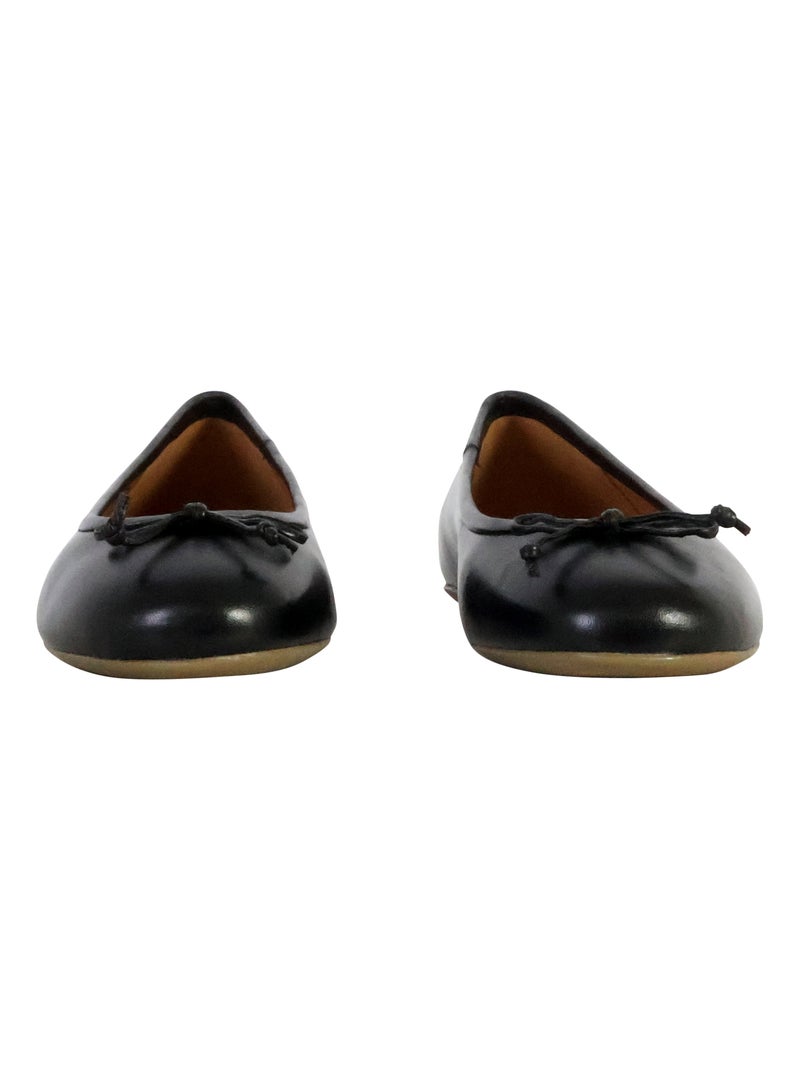 Ballerine Cuir Geox Palmaria Noir - Kiabi