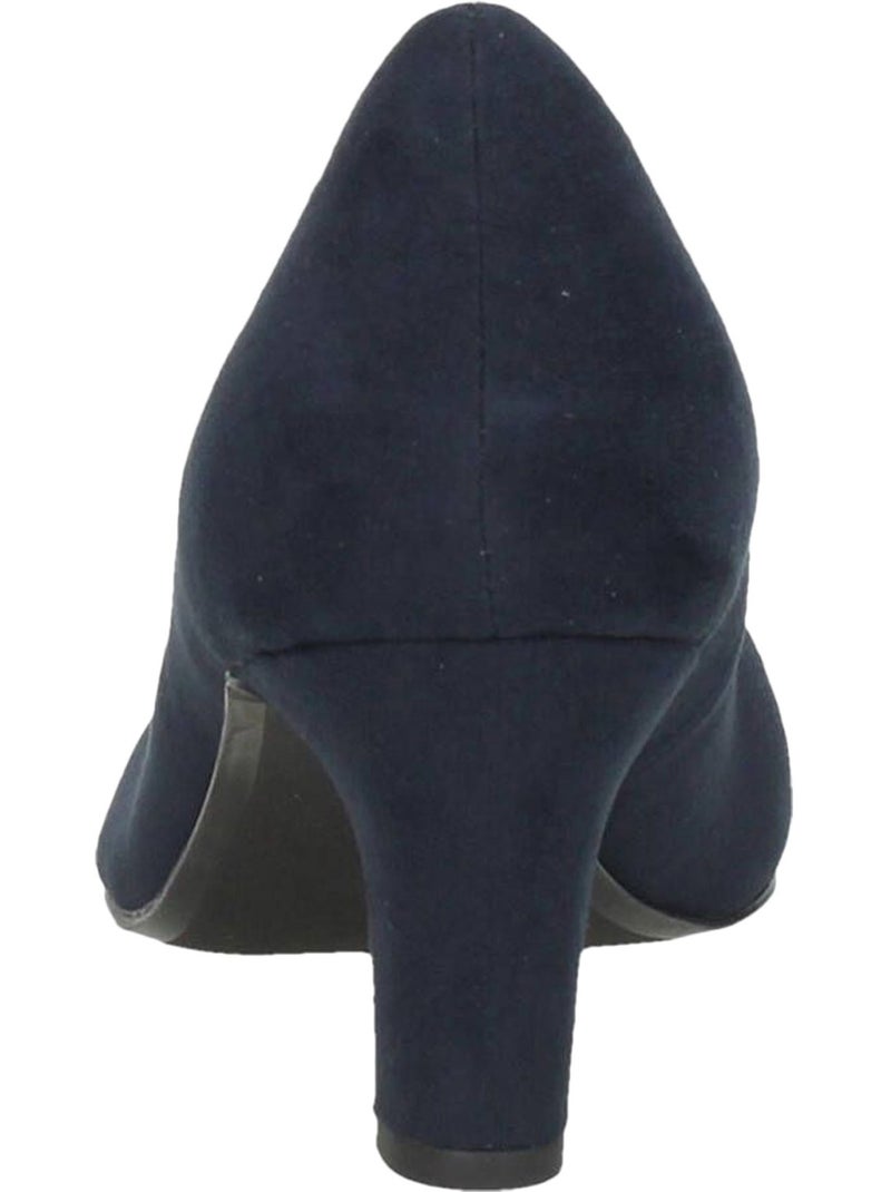 Ballerine Cuir ? Talon Tamaris Noir - Kiabi