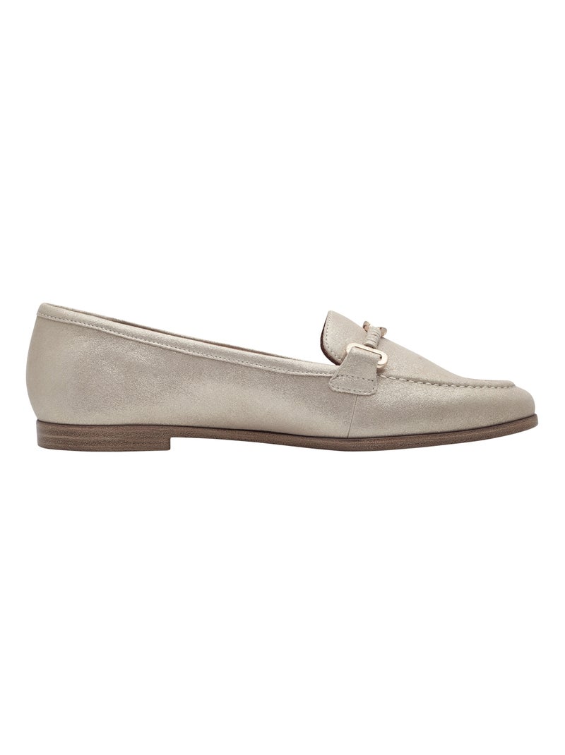 Ballerine Cuir Tamaris Beige - Kiabi