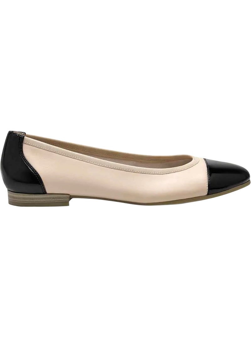 Ballerine Cuir Tamaris Beige - Kiabi
