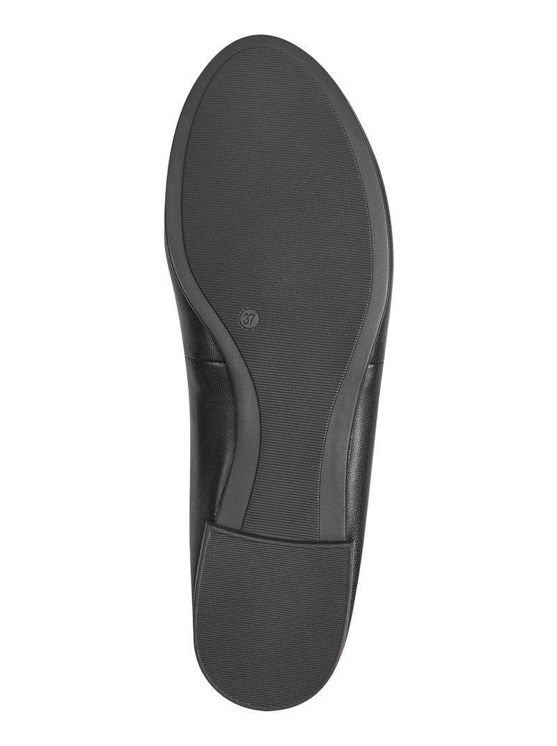 Ballerine Cuir Tamaris Noir - Kiabi